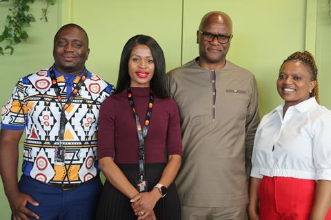 (From left) Jimmy Ranamane, Brand South Africa Global Market; Tholoana Ncheke, National film and Video Foundation (NFVF); Nathi Mthethwa, South African ambassador to France; Thobela Mayinje, NFVF